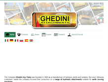 Tablet Screenshot of ghedini.com